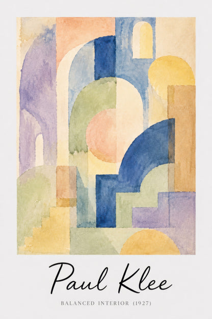 Mavi Sarı Geometrik Soyut Sanat Duvar Tablosu