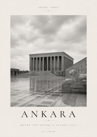 Gri Bej Ankara Anıtkabir Mimari Duvar Tablosu