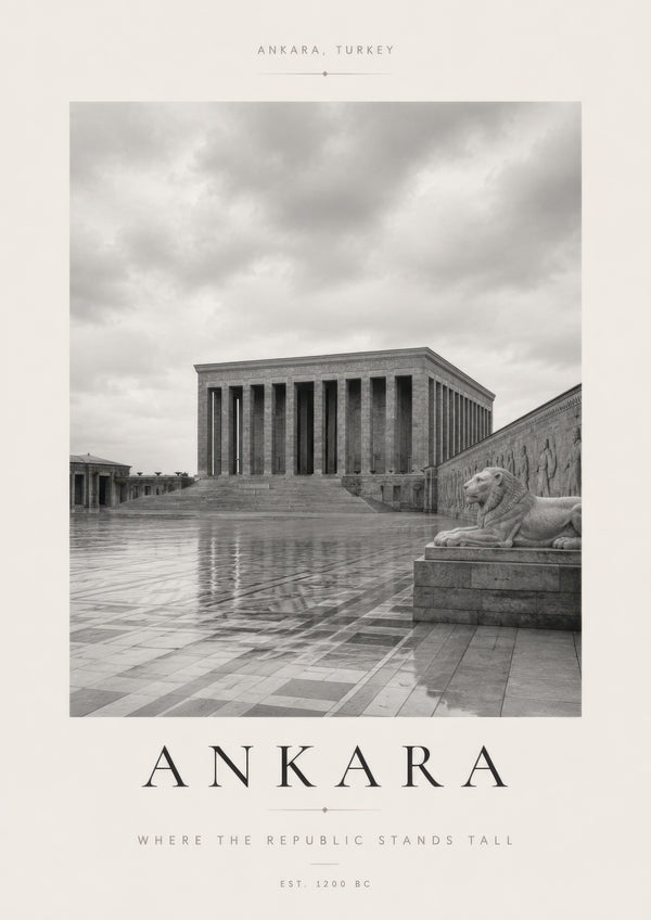 Gri Bej Ankara Anıtkabir Mimari Duvar Tablosu