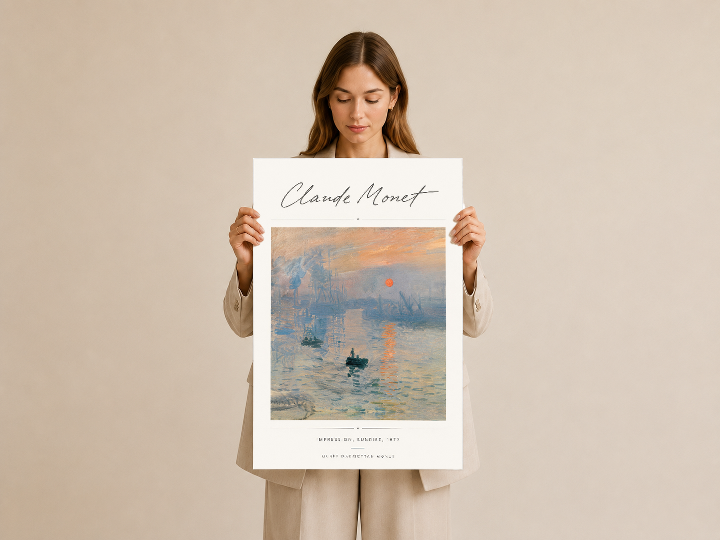 İmpresyonist sanat tutkunları için Monet klasiğini sunan premium kalitesi tablo basımı.