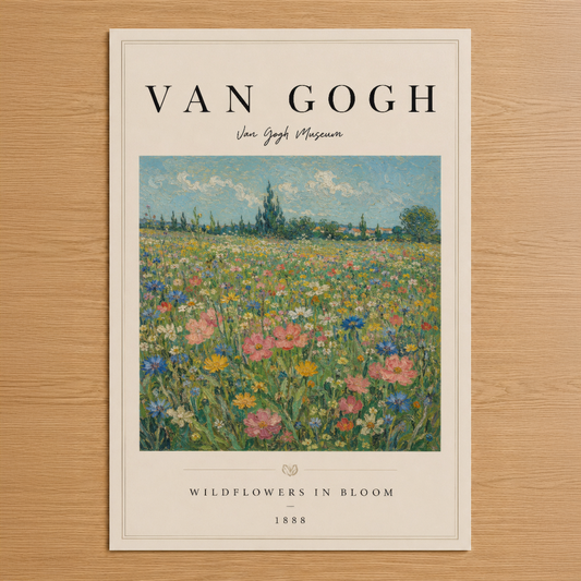 Van Gogh'un 1888'de resimlediği Yaban Çiçekleri, canlı renk ve doğal güzelliği bir arada sunan klasik sanat eseri.